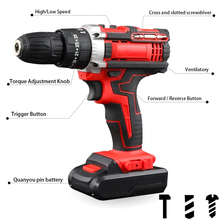 Wholesale Multi Function Set 4 Hardware Tool Power Tools Drill Cordless Cordless Power Tools Drill Combo Kit