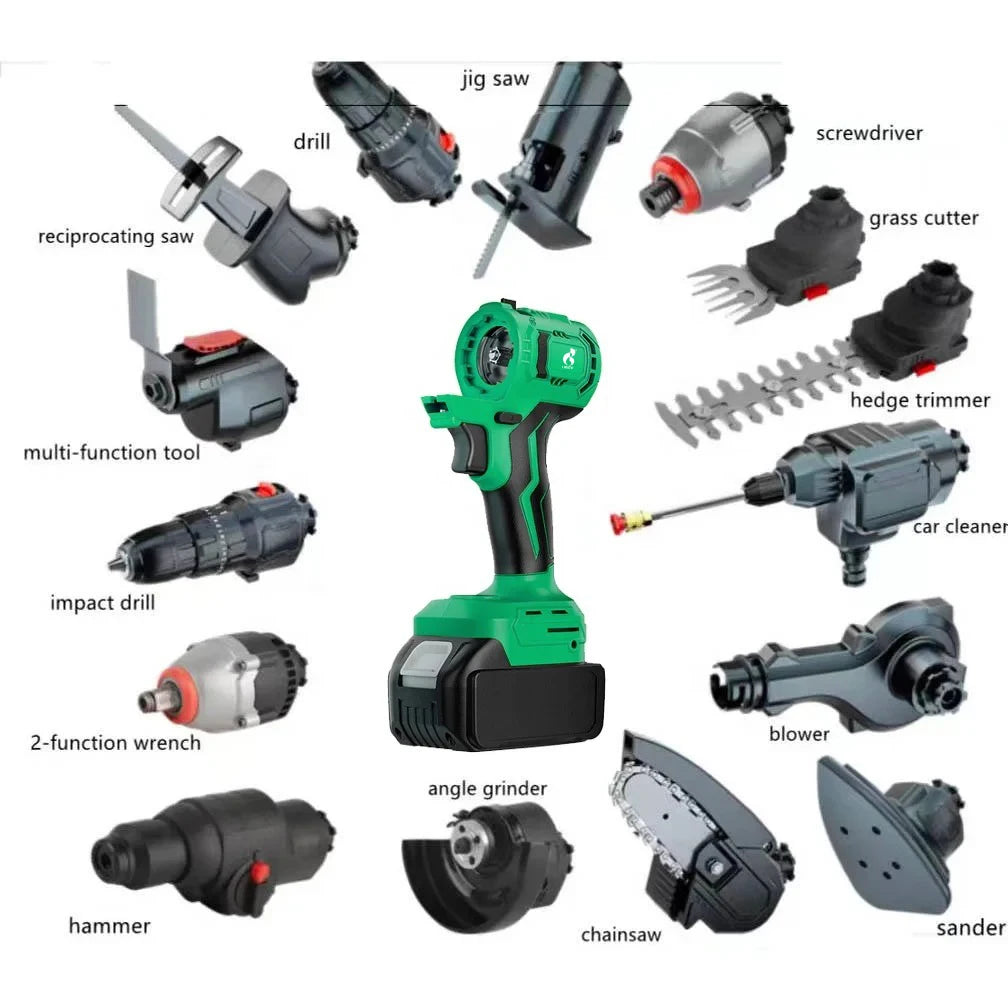 Power Tools Kits Rechargeable Lithium Brushless Electric Angle Grinder Cordless Wrench Toolbox Combination Tool Set
